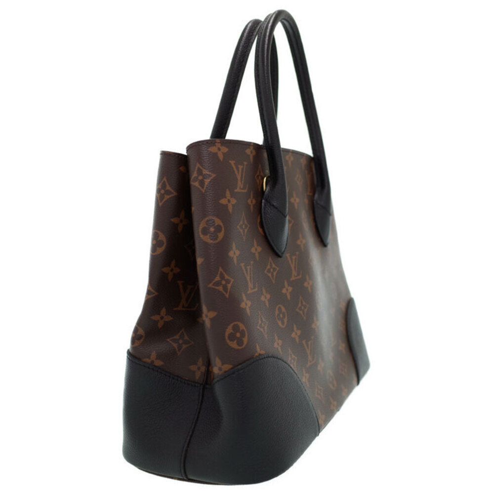Louis Vuitton Bag Brown Leather Monogram Tote Flandrin